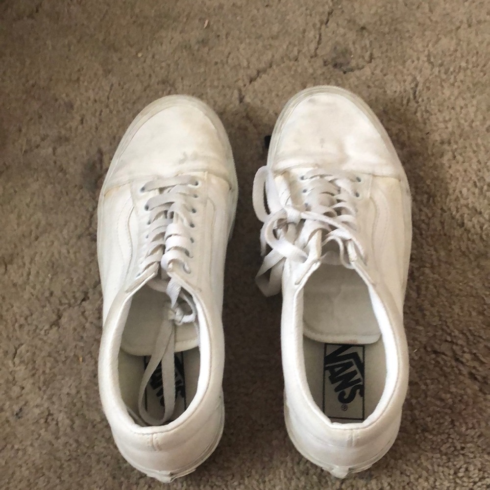 White vans! Dirty but after washed will be completely fine:)